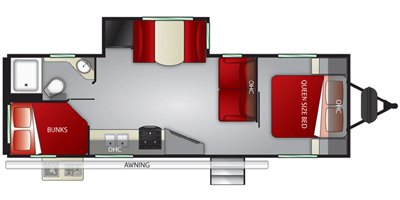 2020 Cruiser RV Shadow Cruiser Ultra-Lite SC259BHS floorplan