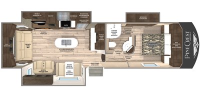 2020 Vanleigh RV PineCrest 305RLP floorplan