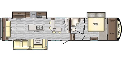 2020 CrossRoads Volante 5th Wheel VL370BR floorplan