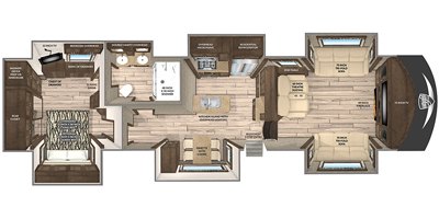 2020 Vanleigh RV Vilano 375FL floorplan