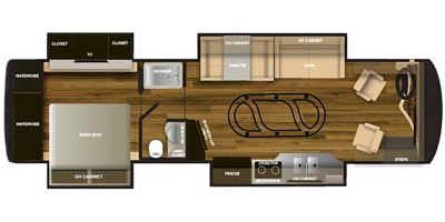 2020 NeXus RV Bentley Diamond 35D floorplan