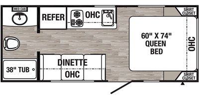 2020 Palomino Puma Ultra Lite 16QBX floorplan