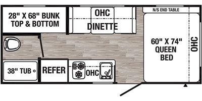 2020 Palomino Puma Ultra Lite 16BHX floorplan