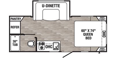 2020 Palomino Puma Ultra Lite 16DSX floorplan