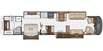 2020 Newmar King Aire 4569 floorplan