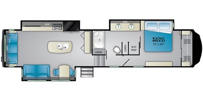 2020 Heartland Bighorn BH 3850 ML floorplan