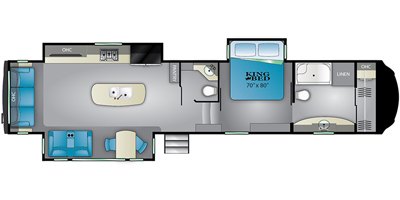 2020 Heartland Bighorn BH 3870 FB floorplan