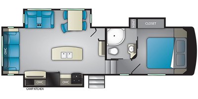 2020 Heartland ElkRidge Focus Series ER 290RS floorplan