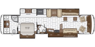 2020 Newmar Ventana 4037 floorplan