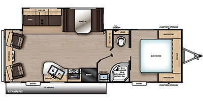 2020 Coachmen Catalina Legacy Edition 263RLS floorplan