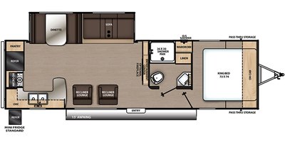 2020 Coachmen Catalina Legacy Edition 283RKS floorplan