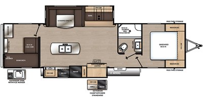 2020 Coachmen Catalina Legacy Edition 313DSRBCK floorplan