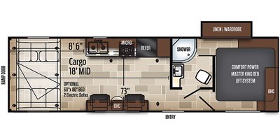 2020 Coachmen Adrenaline 29KW floorplan