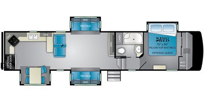 2020 Heartland ElkRidge ER 37 RK floorplan