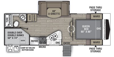 2020 Coachmen Freedom Express Ultra-Lite 257BHS floorplan