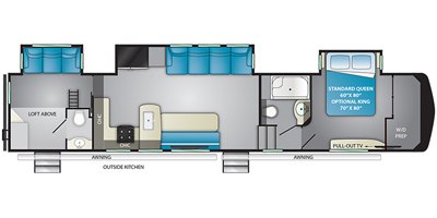 2020 Heartland Gateway 3810RLB floorplan