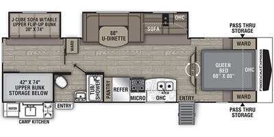 2020 Coachmen Freedom Express Ultra-Lite 310BHDS floorplan