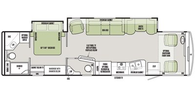 2020 Tiffin Motorhomes Open Road Allegro 36 LA floorplan