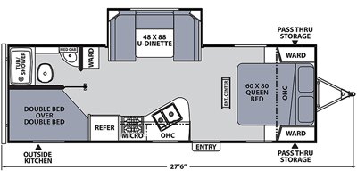 2020 Coachmen Apex Ultra Lite 245BHS floorplan