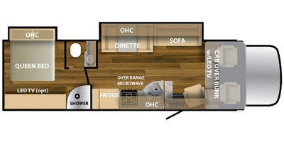 2020 NeXus RV Wraith 32W floorplan