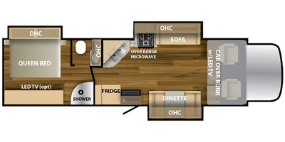 2020 NeXus RV Wraith 33W floorplan