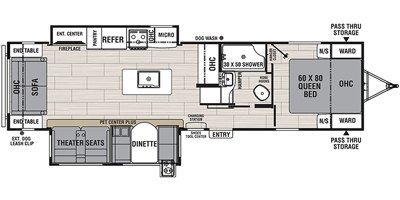 2020 Coachmen Spirit Ultra Lite 3373RL floorplan