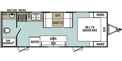 2020 Coachmen Viking Saga 21SFQ floorplan