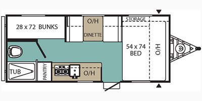 2020 Coachmen Viking Ultra-Lite (Single Axle) 17BH floorplan