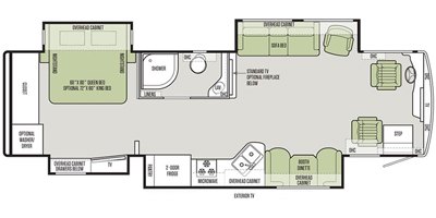 2020 Tiffin Motorhomes Allegro Red 33 AA floorplan