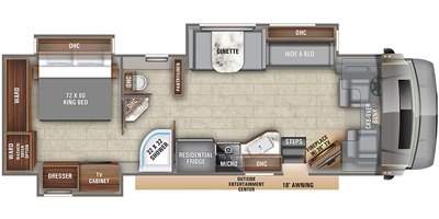 2020 Entegra Coach Accolade 37HJ floorplan