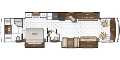 2020 Newmar Kountry Star 4002 floorplan