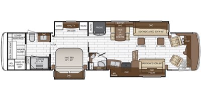 2020 Newmar Dutch Star 4362 floorplan