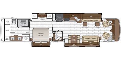 2020 Newmar Dutch Star 4363 floorplan