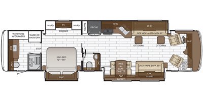 2020 Newmar Dutch Star 4020 floorplan