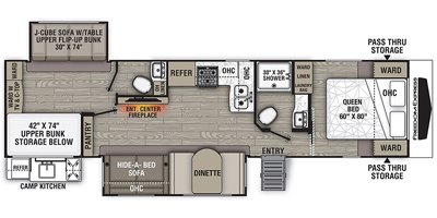 2020 Coachmen Freedom Express Liberty Edition 326BHDSLE floorplan