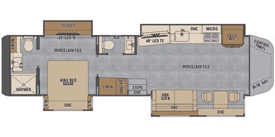 2020 Renegade XL X43DB floorplan