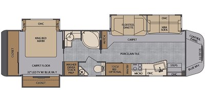 2020 Renegade XL X43MB floorplan