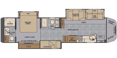 2020 Renegade XL X45BB floorplan