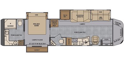 2020 Renegade XL X45QB floorplan