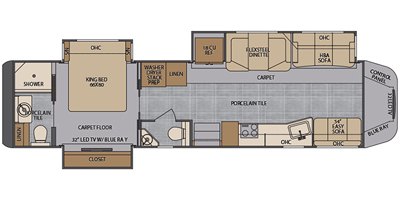 2020 Renegade XL X45RBM floorplan