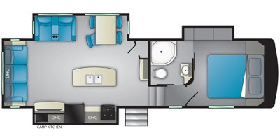 2020 Heartland Pioneer Fifth Wheel PI 290 floorplan