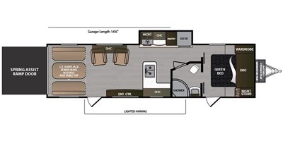 2020 Dutchmen Rubicon 301XLT floorplan