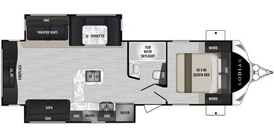 2020 Dutchmen Kodiak Ultimate 291RESL floorplan