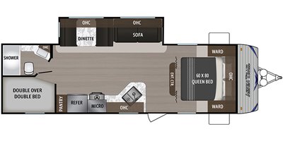 2020 Dutchmen Aspen Trail LE 26BH floorplan