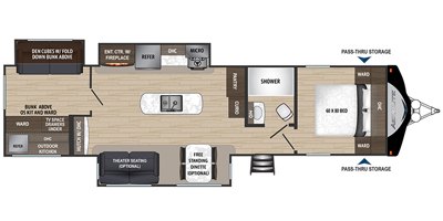 2020 Dutchmen Aerolite 3383BH floorplan