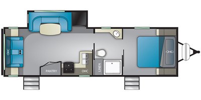 2020 Heartland Wilderness WD 2500 RL floorplan