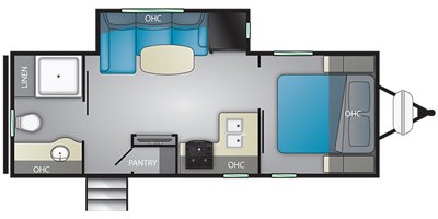 2020 Heartland Wilderness WD 2400 RB floorplan