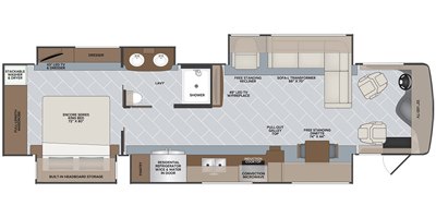 2020 Holiday Rambler Navigator® 38F floorplan