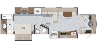 2020 Holiday Rambler Navigator® 38K floorplan