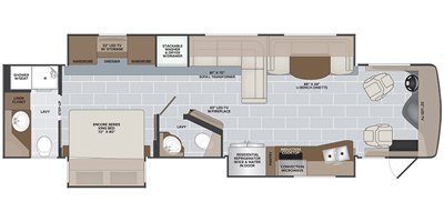 2020 Holiday Rambler Endeavor® 38K floorplan